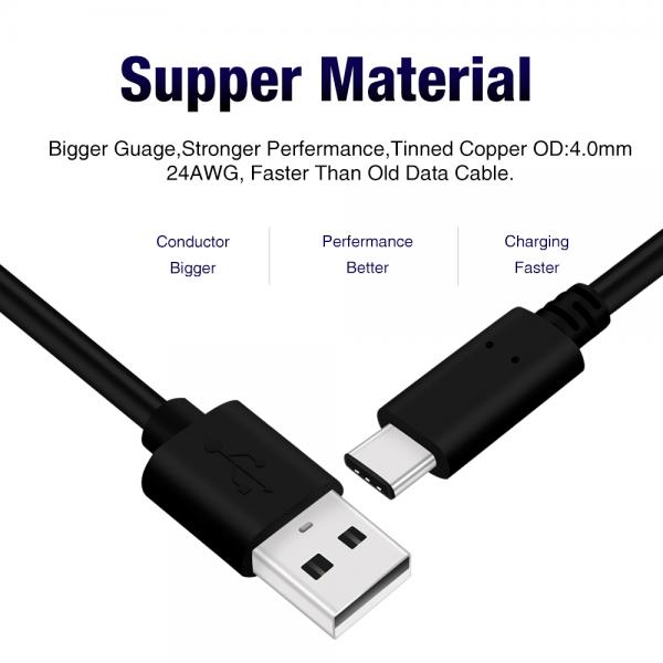 Picture of USB2.0 Type-C cable PVC(black)